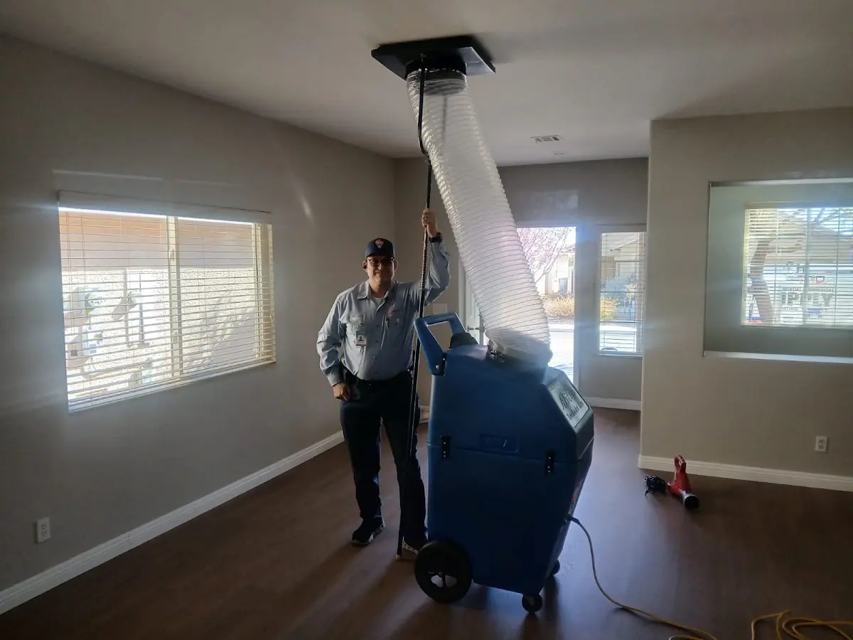 Professional Dryer Vent Cleaning work inside a Highland City home